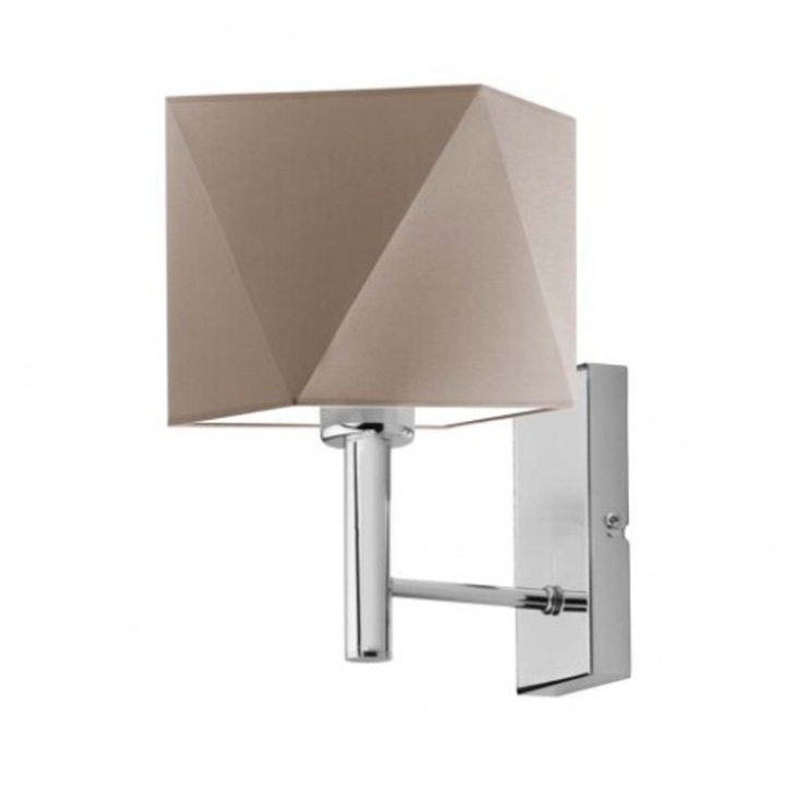 Kinkiet MEDAN, Lysne, geometrikus lámpabúra, fém, 16x16cm, 28cm