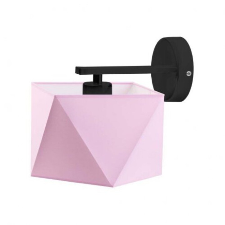 Aplica PATNA, Lysne, geometrie diamant, roz, 16x16cm, 60W