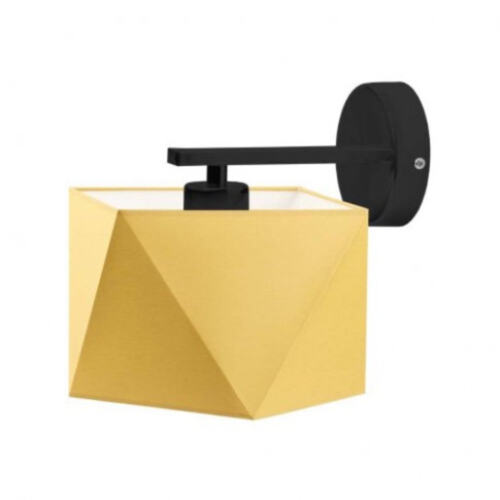 PATNA fali lámpa, Lysne, gyémánt geometria, mustár, 24x25cm