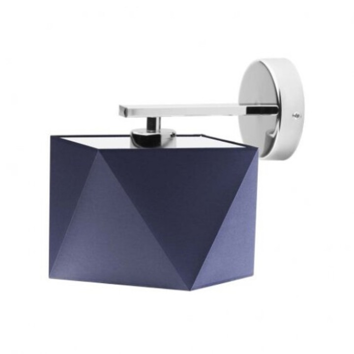 PATNA fali lámpa, Lysne, geometrikus lámpabúra, fém, 16x16cm, 24cm, gránát, 1xE27, 60W