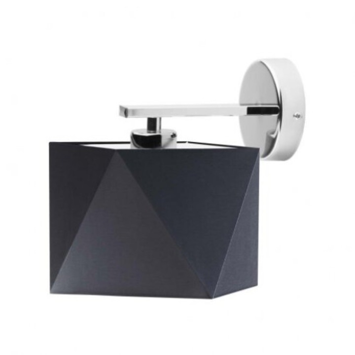 Стенна лампа PATNA, Lysne, черна, 16x16cm, 1xE27, 60W