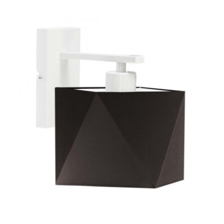 Kinkiet Lysne ODESSA, modern design, textil lámpabúra, fehér, 16x16cm