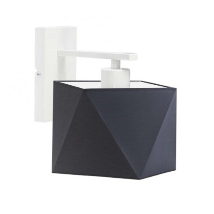 Aplica pentru lectura deasupra patului ODESSA abajur grafit cadru alb 1000-1122