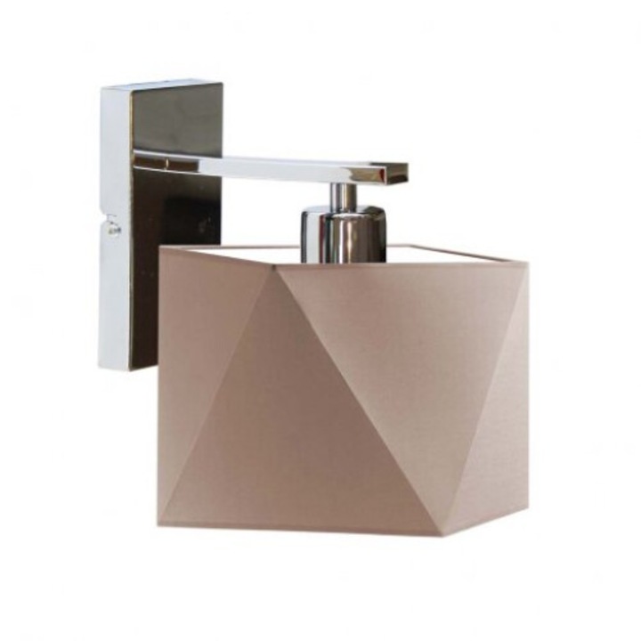 Aplica de citit ODESSA, abajur bej, cadru cromat, 1000-1151