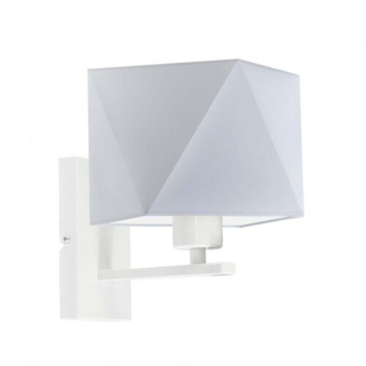 DALLAS olvasólámpa, világosszürke búra, fehér keret, 1000-1164