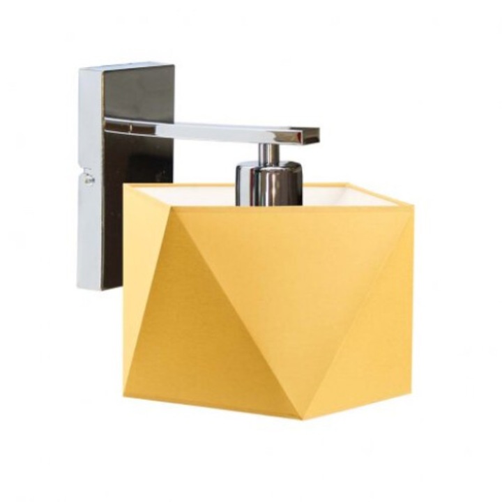 Lysne ODESSA fali lámpa, mustár, 1xE27, 16x16cm