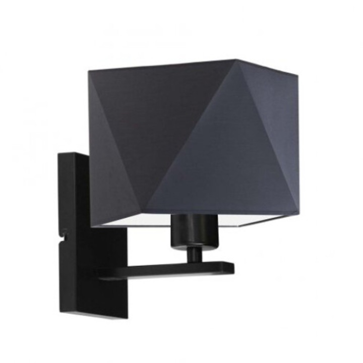 Aplica minimalista pentru hol DALLAS abajur grafit cadru negru 1000-1194