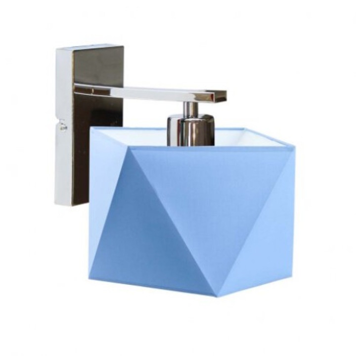 Kinkiet Lysne ODESSA, метален, текстилен абажур, 16x16cm, 60W, 230V