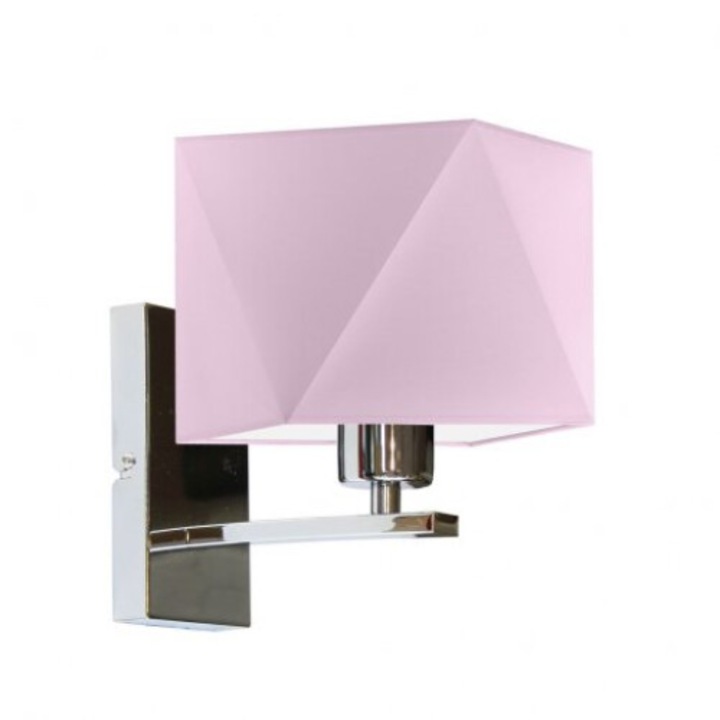 Kinkiet Lysne DALLAS, abajur violet deschis, 1xE27, 22x25cm