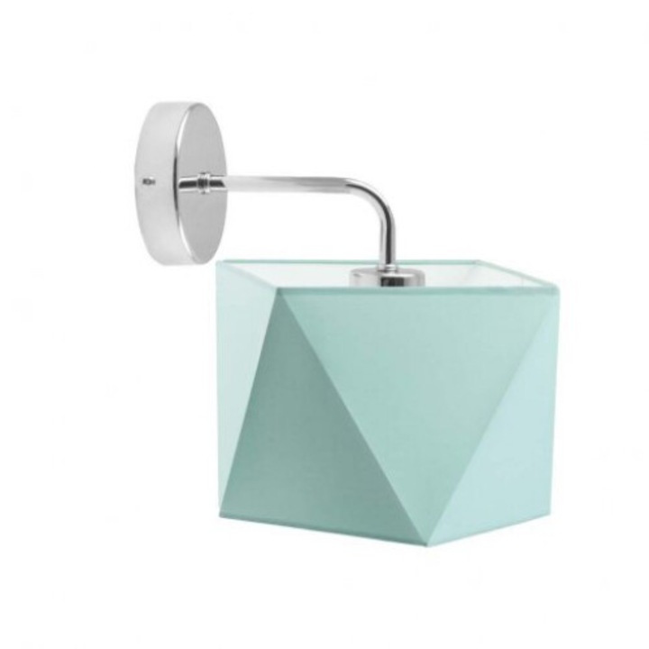 Kinkiet Lysne CEDAR, mentás lámpabúra, fém szerkezet, 26x25cm