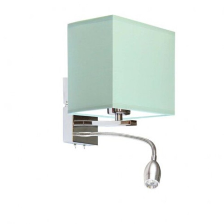 Стенна лампа ADDIS, Lysne, 1xE27, 60W, ментово зелена, 25x26x34см