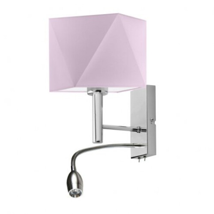 Лампа Lysne SALEM, 1xE27, 60W, светло лилава, 28x23см