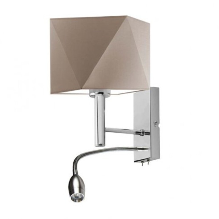 Стенна лампа SALEM, Lysne, 1xE27, бежова, 28x23см