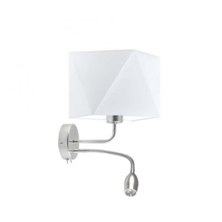 Aplica Lysne KENT, 1xE27, 60W, alb, 26x25cm