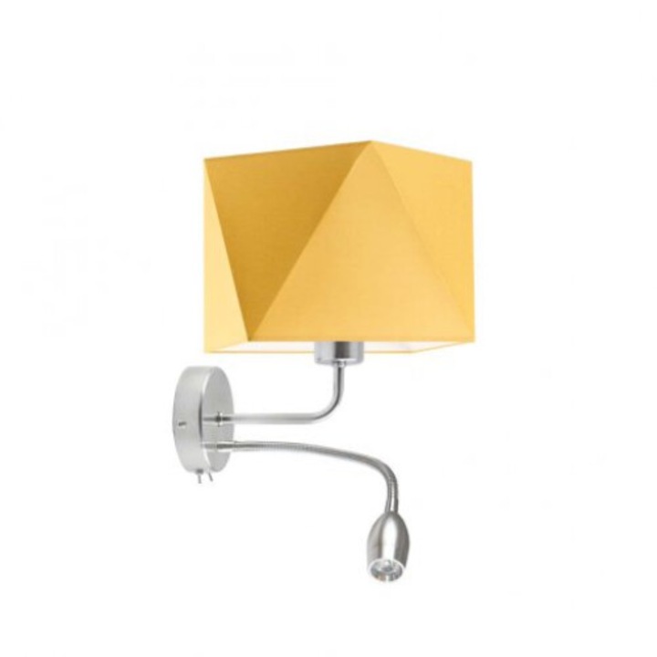 LED fali lámpa KENT, Lysne, 1xE27, sárga, 26x25cm