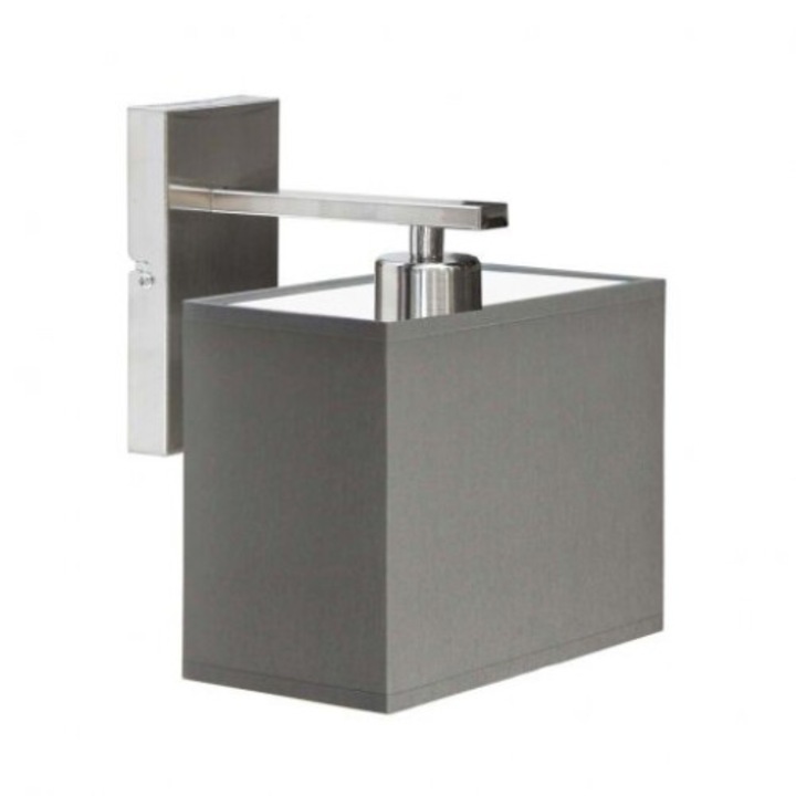 Модерна лампа Lysne MALTA, сива, 1xE27, 23x20x18см