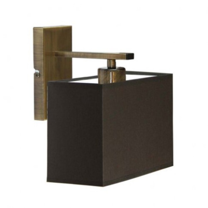 Аплик MALTA, Lysne, текстилен абажур, метал, 15x20x10см, 23x20x18см, 1xE27