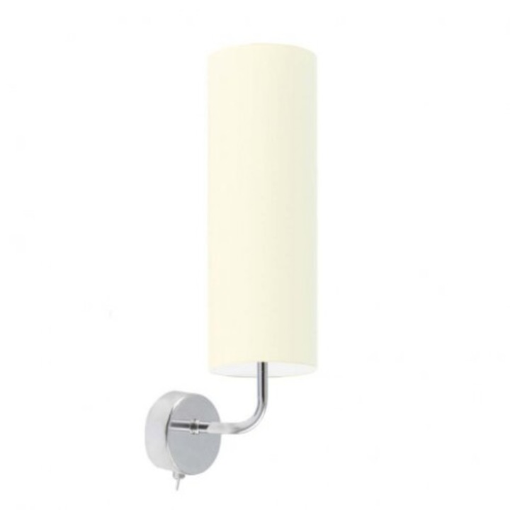 Aplica moderna pentru sufragerie NEWADA ecru abajur rama crom 1000-2542