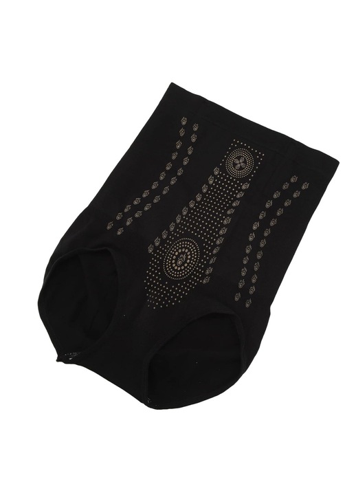 Lenjerie modelatoare, Zola, cu talie inalta, pentru compresie abdomen, efect talie subtire si lifting posterior, material elastic respirabil, XL, 39 x 30 cm, neagra