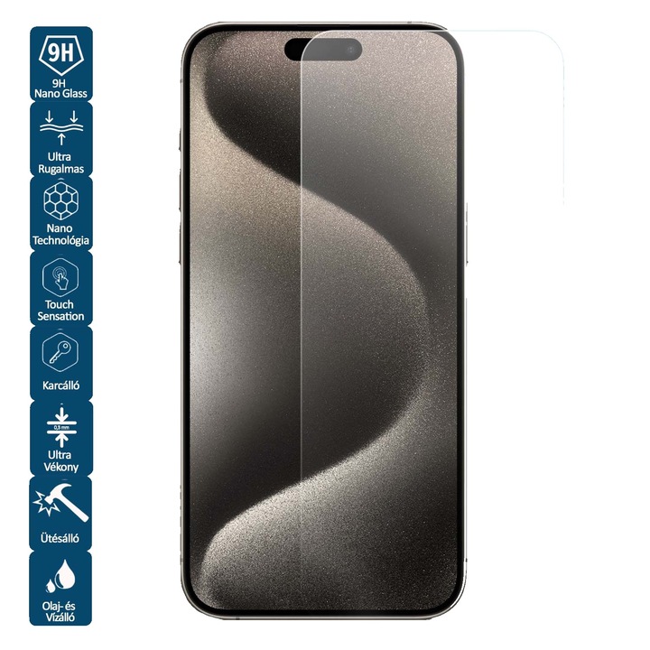 Съвместим стъклен протектор за екран за Apple iPhone 13 pro max - 2 броя