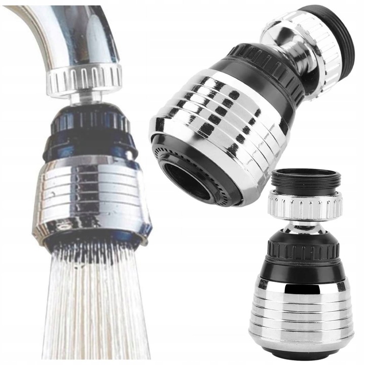 Extensie aerator pentru robinet, mobila la 360 de grade