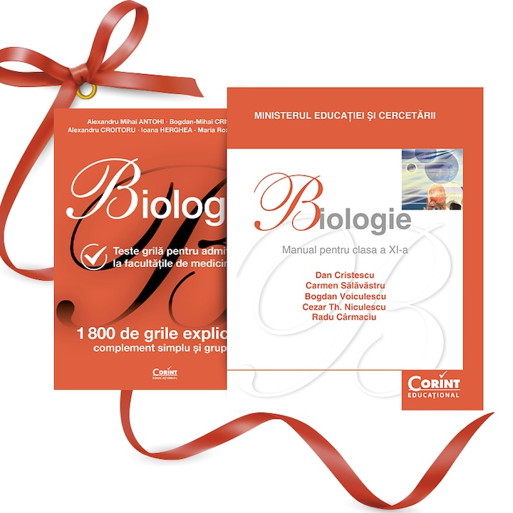 Pachet Biologie teste grila admitere medicina + Manual Biologie a XI-a Niculescu, Dan Cristescu