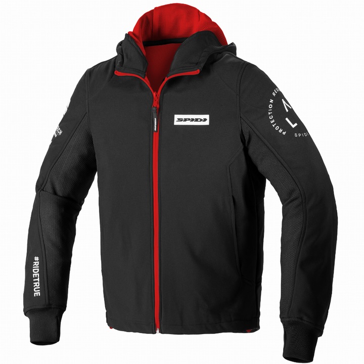 Geaca moto Spidi HOODIE ARMOR EVO RED, 56/XXL