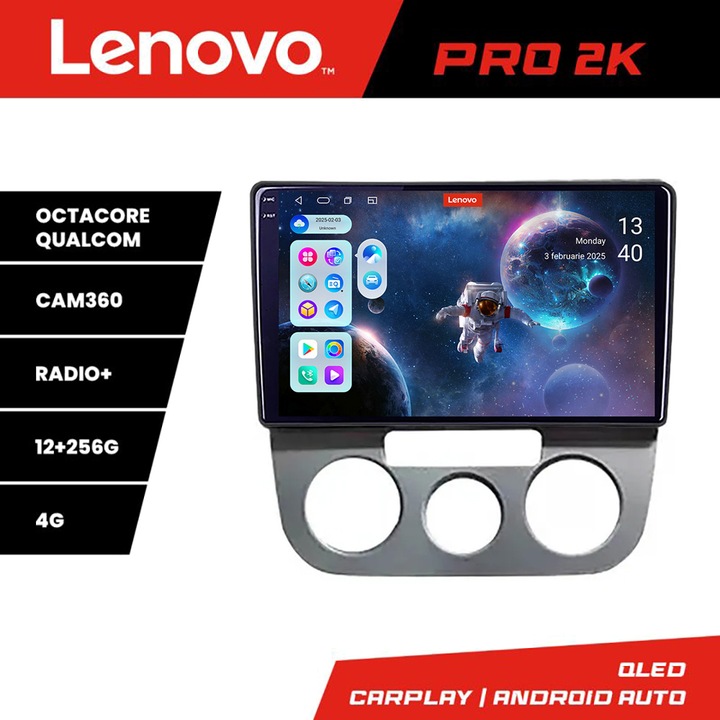 Мултимедия за VW Golf 5 2004-2010 ръчна климатична Android радио gps интернет 8 ядрен QLED 2K 12+256 360 Lenovo