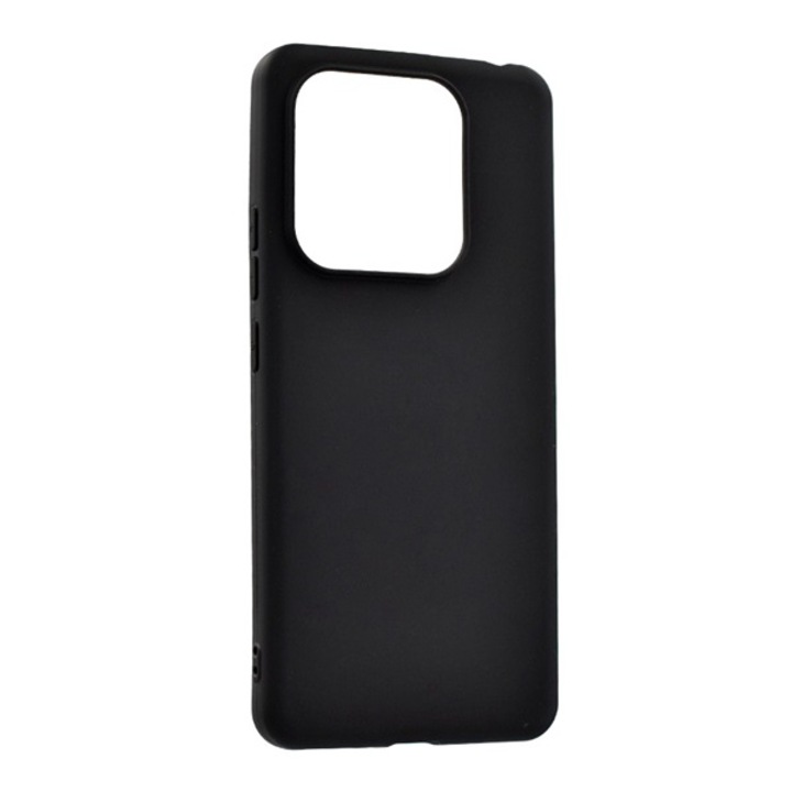 Gigapack szilikon mobiltelefon tok, matt, fekete, kompatibilis: Xiaomi Redmi Note 14 5G