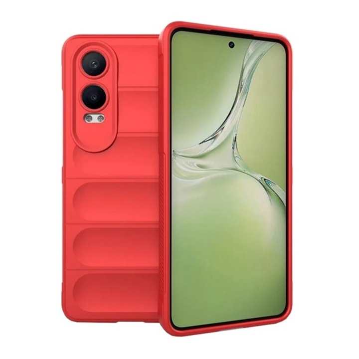 Gigapack szilikon mobiltelefon tok, ütésállóság, kameravédő, 3d, piros, kompatibilis: OnePlus Nord CE 4 Lite