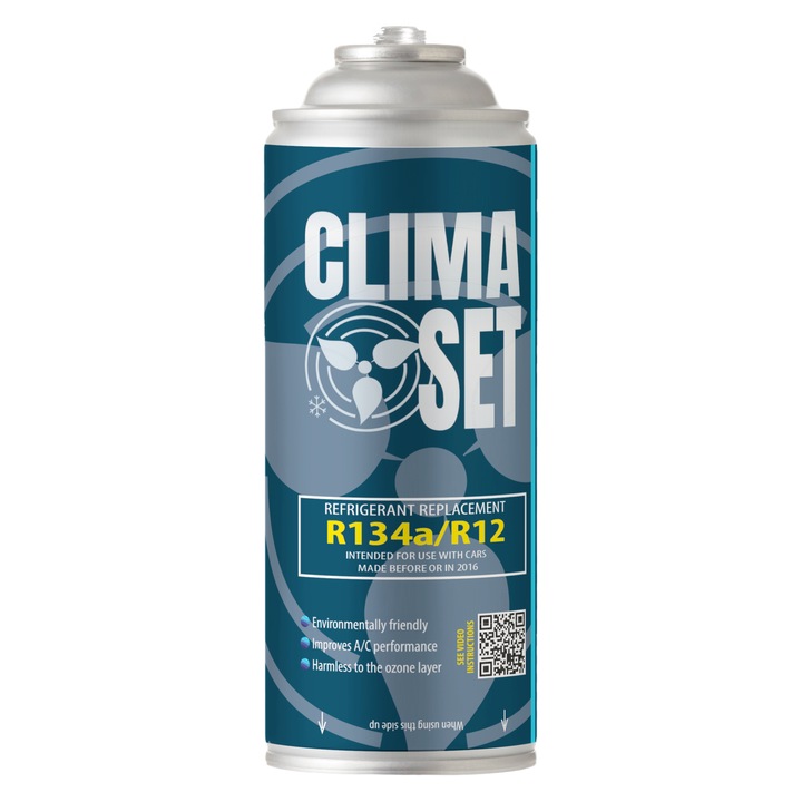 ClimaSet газ за климатик R134a, 170g, универсален, екологичен
