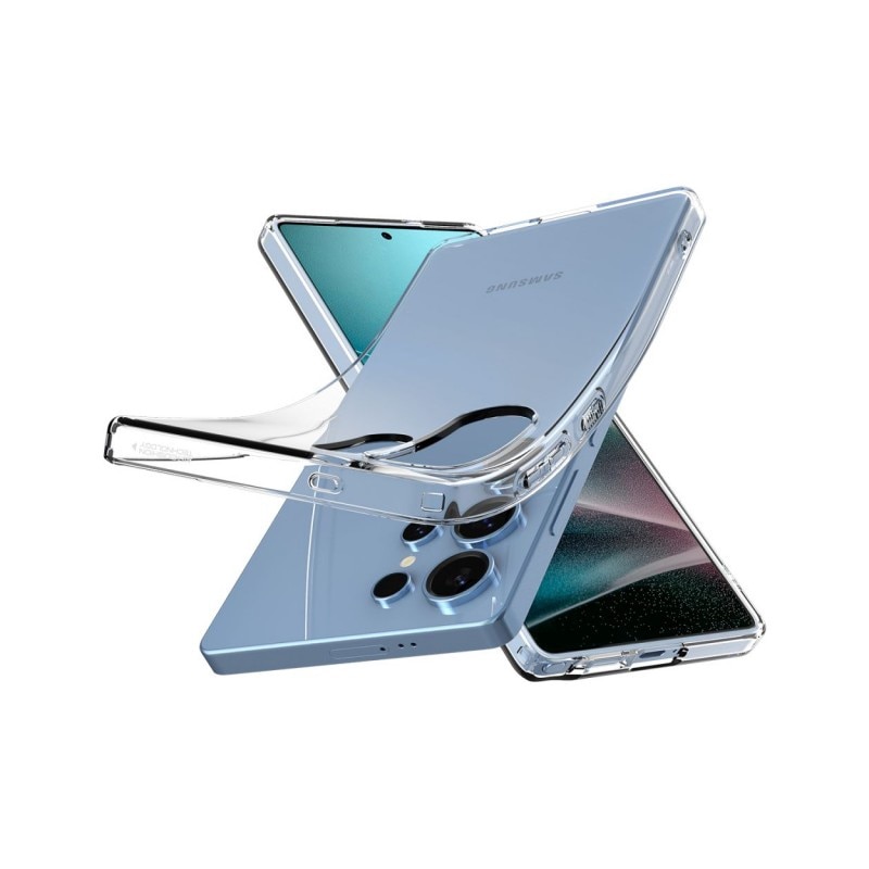 Husa Spigen Liquid Crystal Compatibila Cu Samsung Galaxy S25 Ultra, Silicon, Transparent, Anti Alunecare, Materiale Premium