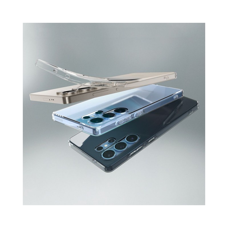 Husa Spigen Liquid Crystal Compatibila Cu Samsung Galaxy S25 Ultra, Silicon, Transparent, Anti Alunecare, Materiale Premium