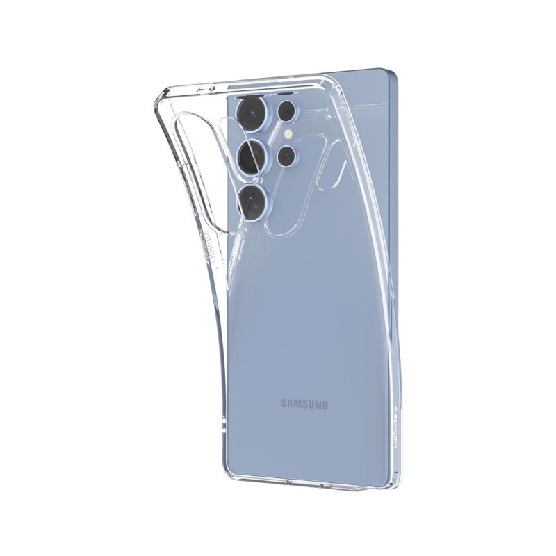 Husa Spigen Liquid Crystal Compatibila Cu Samsung Galaxy S25 Ultra, Silicon, Transparent, Anti Alunecare, Materiale Premium