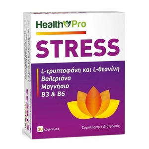 Supliment alimentar HEALTH PRO pentru sistemul nervos, 30 capsule, Valeriana, Teanina, Vitamina B3, Vitamina B6, Triptofan