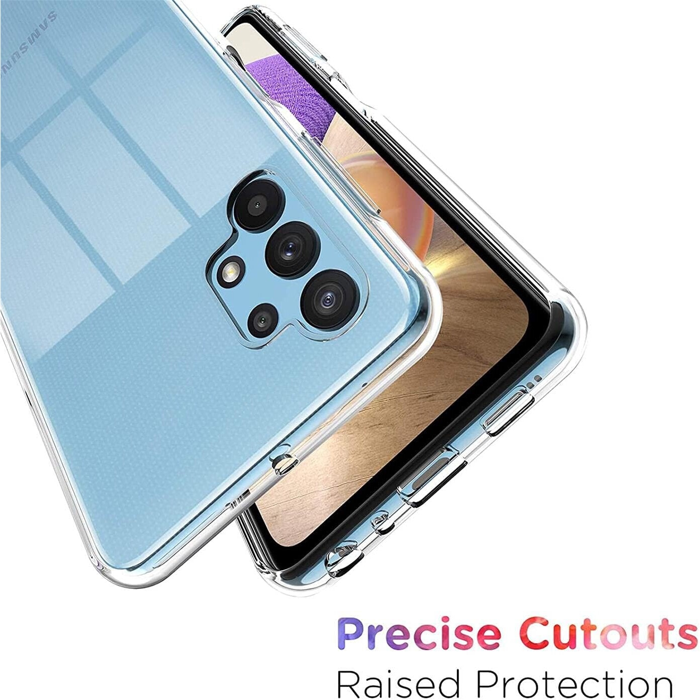 Husa compatibila cu Samsung Galaxy A32 5G, ultra subtire, protectie moale TPU rezistenta la socuri - Transparent