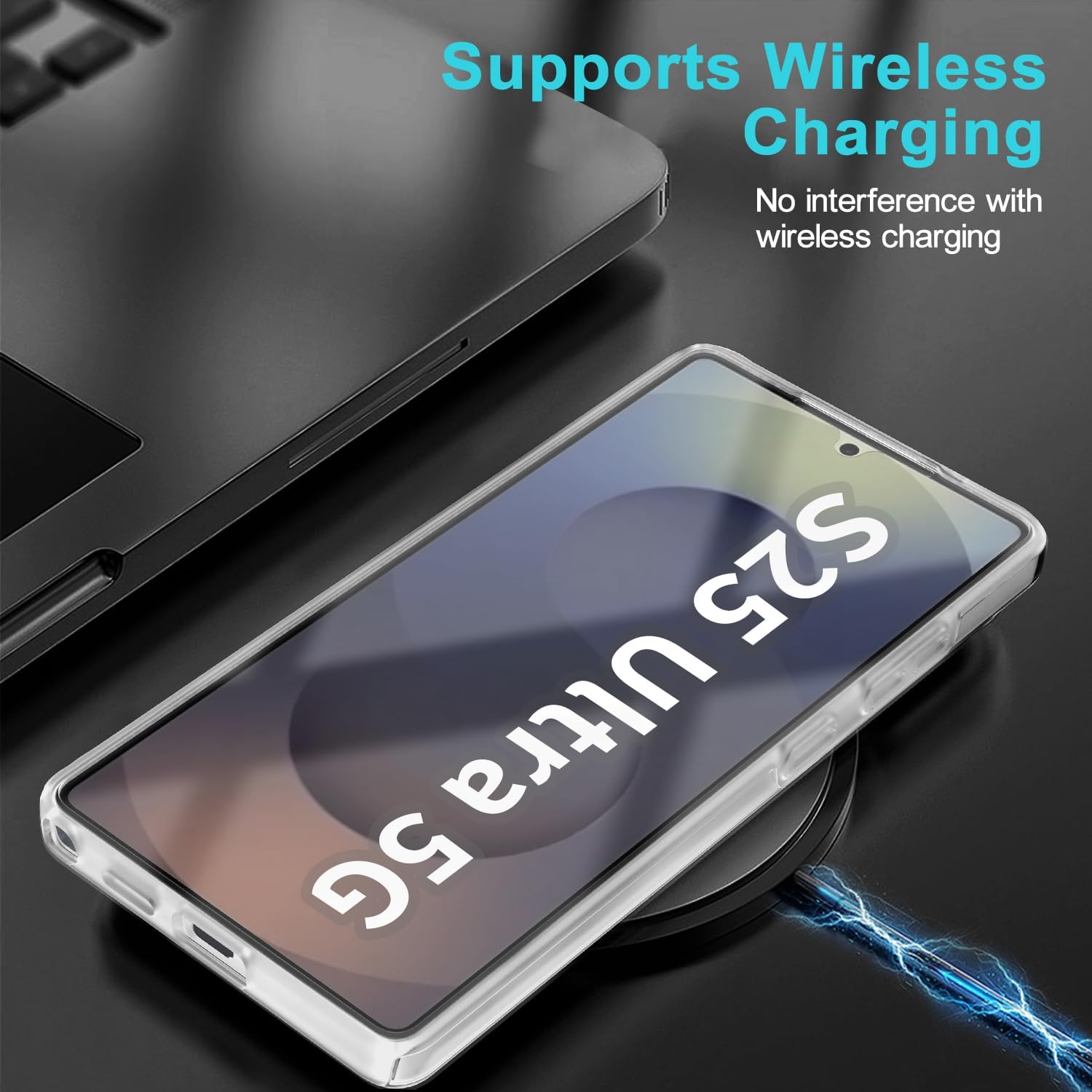 Husa 360 ALC Mobile, compatibila cu Samsung Galaxy S25 Ultra, V2 Transparent fata+spate