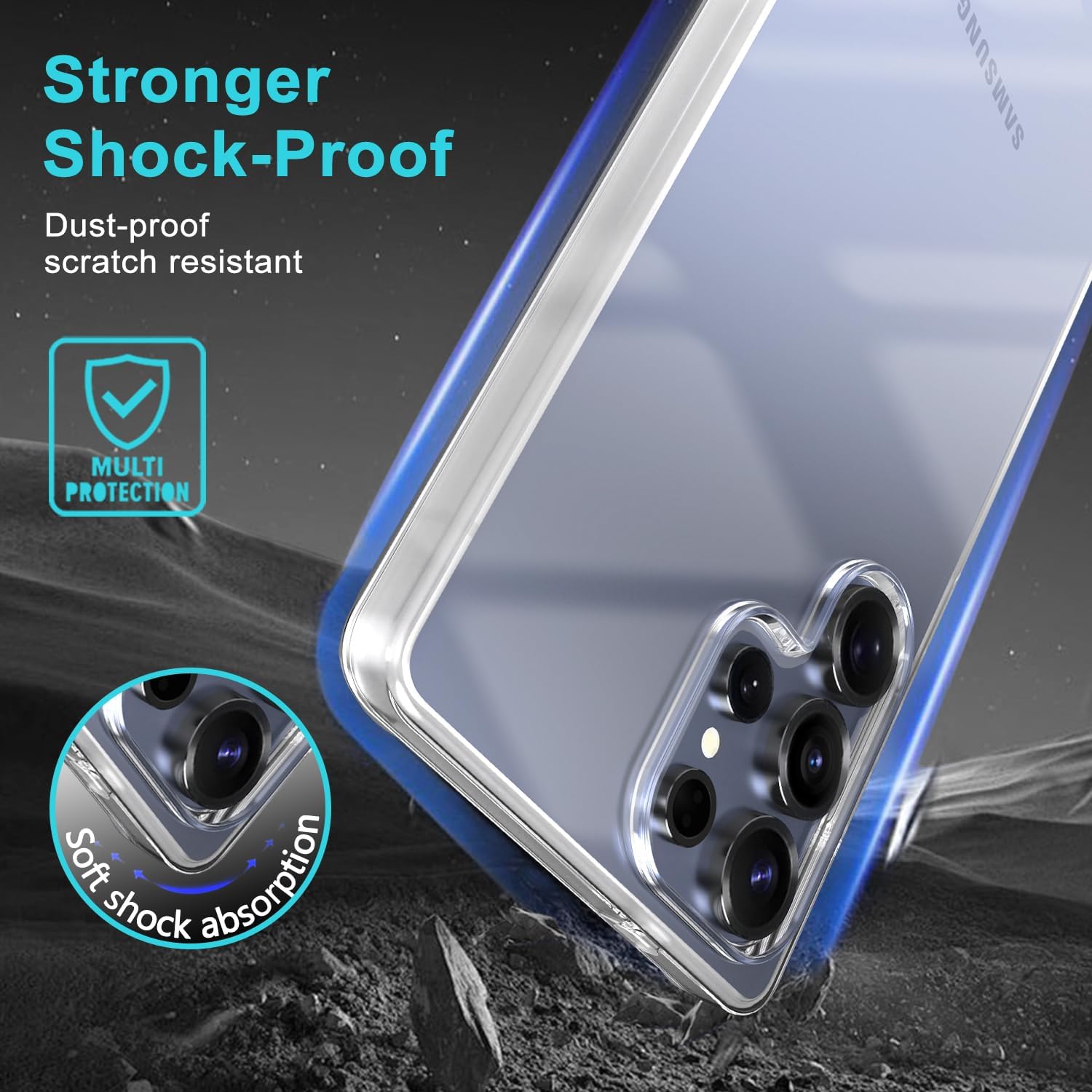 Husa 360 ALC Mobile, compatibila cu Samsung Galaxy S25 Ultra, V2 Transparent fata+spate