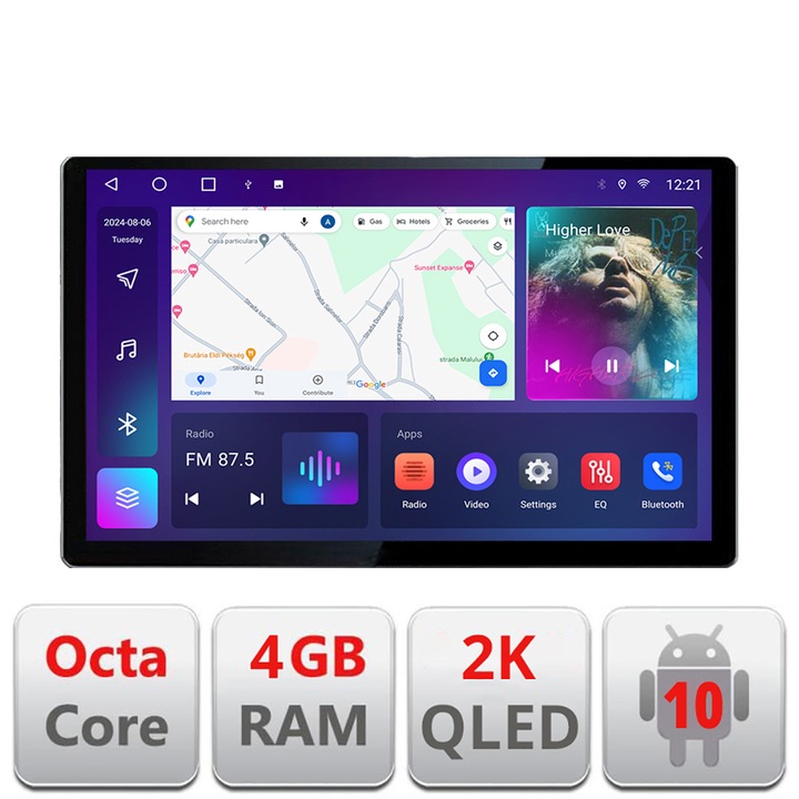 Мултимедия за VW Golf6 2009-2013 N-GOLF6 Edonav екран 13" 2K 8 и 128 Android Waze USB 4G Навигация 360 Toslink Youtube радио