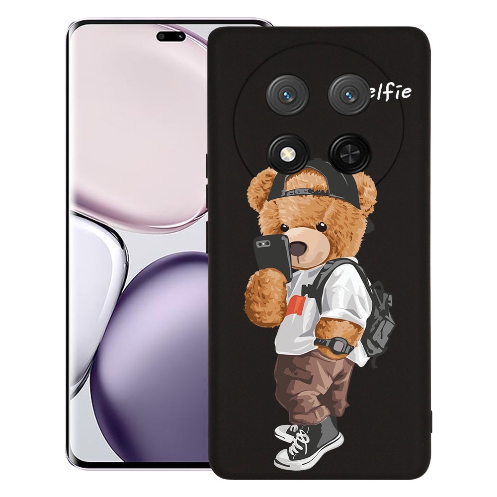 BestCase® Husa pentru Honor Magic 7 Lite, Premium Slim Silicon 1.2MM, Selfie Teddy Bear, Microfibra in interior, Antisoc, Protectie camera si ecran, 1926315 PB 925