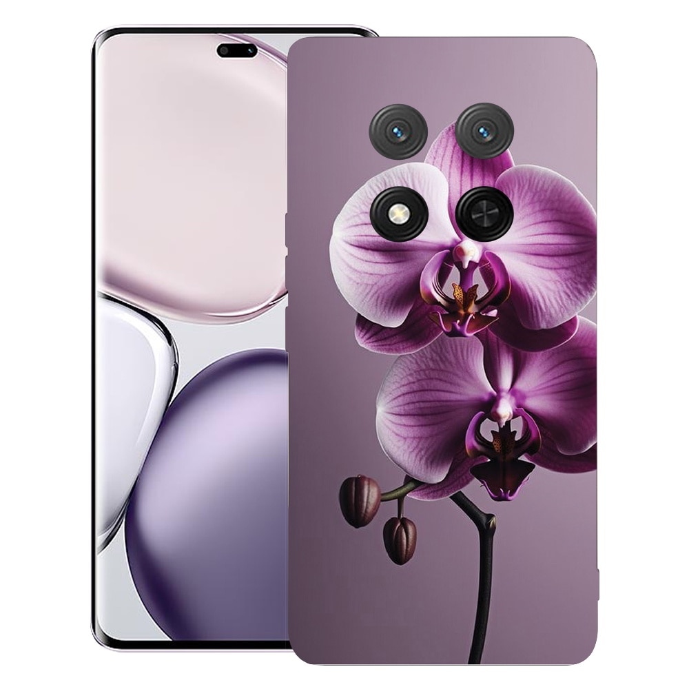 BestCase® Husa pentru Honor Magic 7 Lite, Premium Slim Silicon 1.2MM, Pink Orchid, Microfibra in interior, Antisoc, Protectie camera si ecran, 1926315 PB 1405