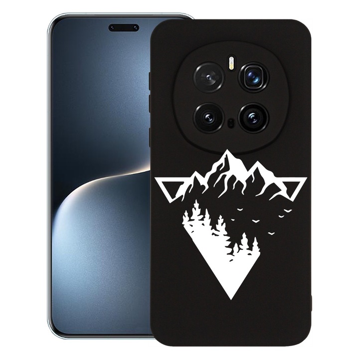 BestCase® Husa pentru Honor Magic7 Pro, Premium Slim Silicon 1.2MM, Camping Forest, Microfibra in interior, Antisoc, Protectie camera si ecran, 1926316 PB 1648