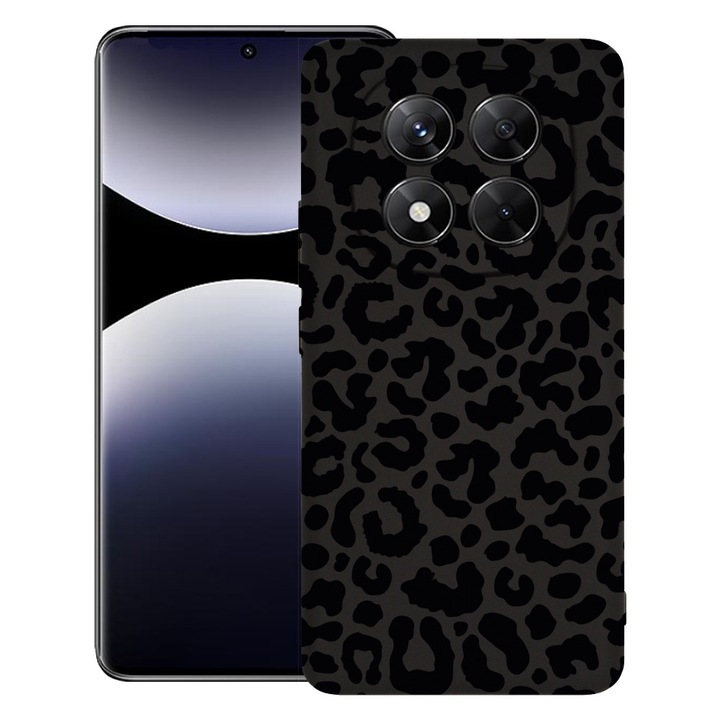 BestCase® Husa pentru Xiaomi Redmi Note 14 Pro Plus, Premium Slim Silicon 1.2MM, Leopard, Microfibra in interior, Antisoc, Protectie camera si ecran, 1926326 PB 1057
