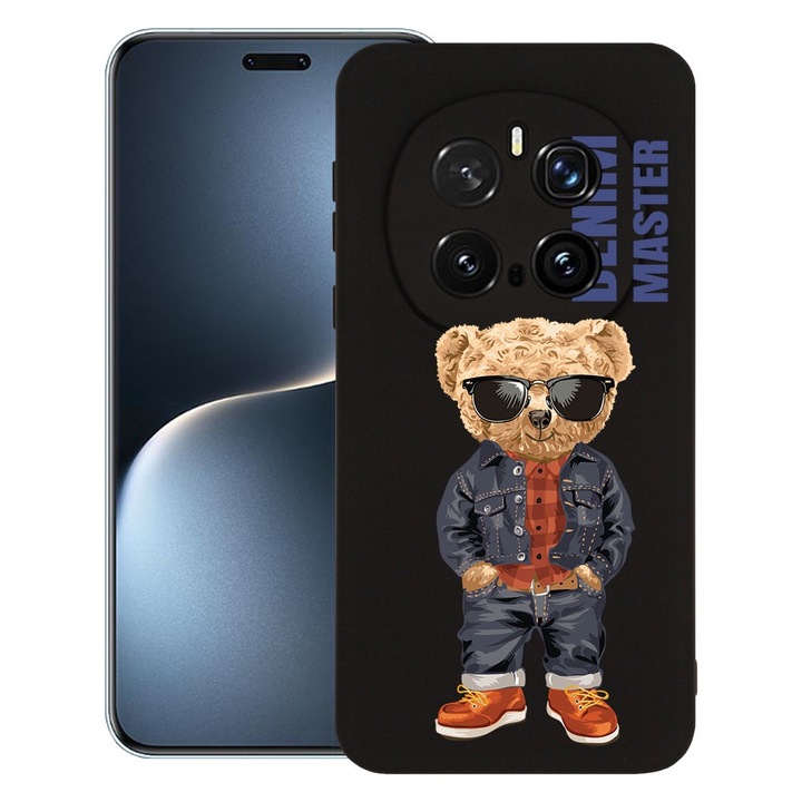 BestCase® Husa pentru Honor Magic7 Pro, Premium Slim Silicon 1.2MM, Denim Master - Teddy Bear, Microfibra in interior, Antisoc, Protectie camera si ecran, 1926316 PB 927