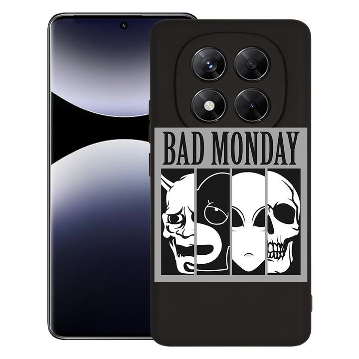 BestCase® Husa pentru Xiaomi Redmi Note 14 Pro Plus, Premium Slim Silicon 1.2MM, Bad Monday, Microfibra in interior, Antisoc, Protectie camera si ecran, 1926326 PB 1587