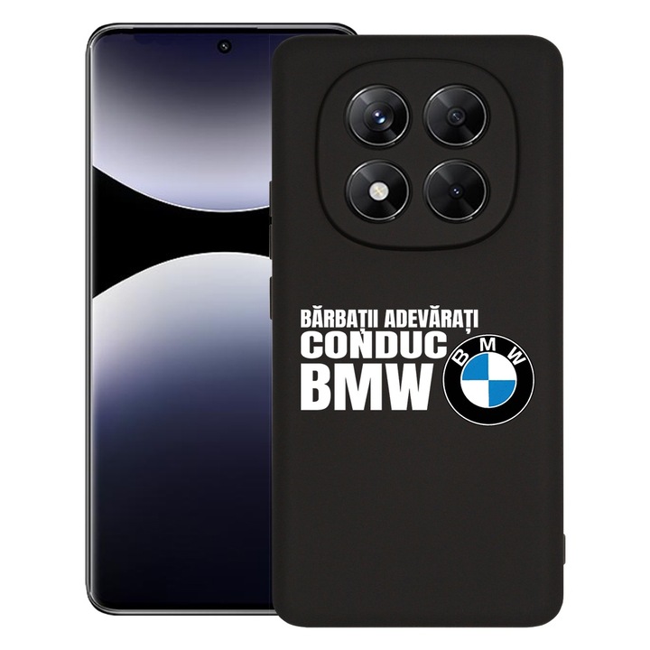 BestCase® Husa pentru Xiaomi Redmi Note 14 Pro Plus, Premium Slim Silicon 1.2MM, Conduc BMW, Microfibra in interior, Antisoc, Protectie camera si ecran, 1926326 PB 1631