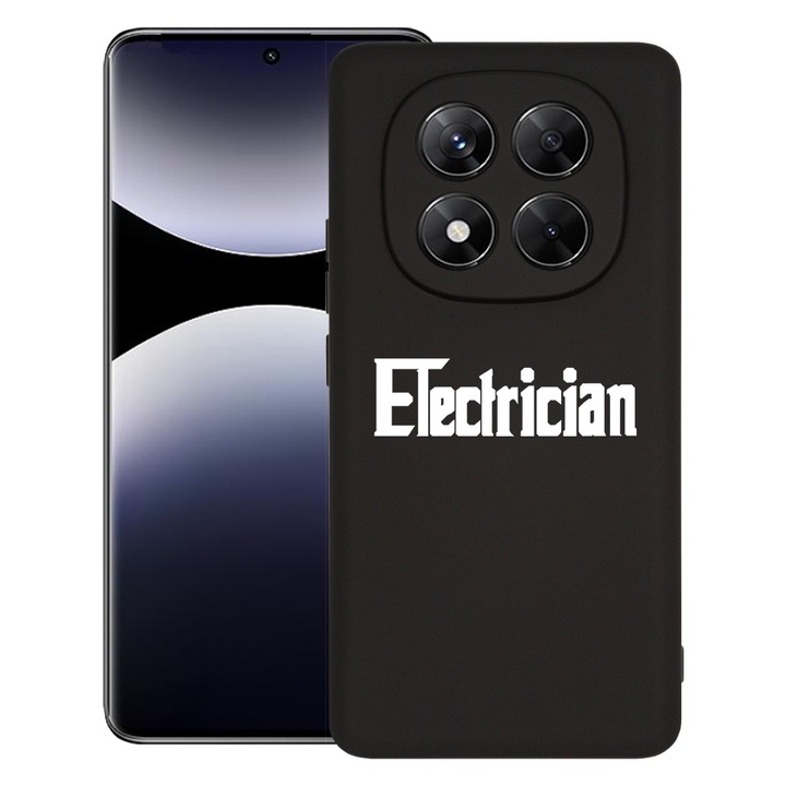 BestCase® Husa pentru Xiaomi Redmi Note 14 Pro Plus, Premium Slim Silicon 1.2MM, Electrician - GodFather Style, Microfibra in interior, Antisoc, Protectie camera si ecran, 1926326 PB 1699