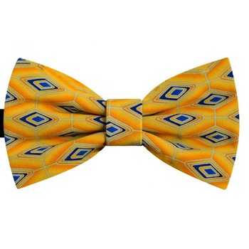 Papion galben Orpin de Persia, model romburi albastre Papion galben Orpin de Persia, model romburi albastre