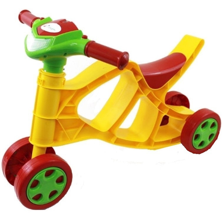 Minibike Doloni cu sunete si lumini galben cu rosu