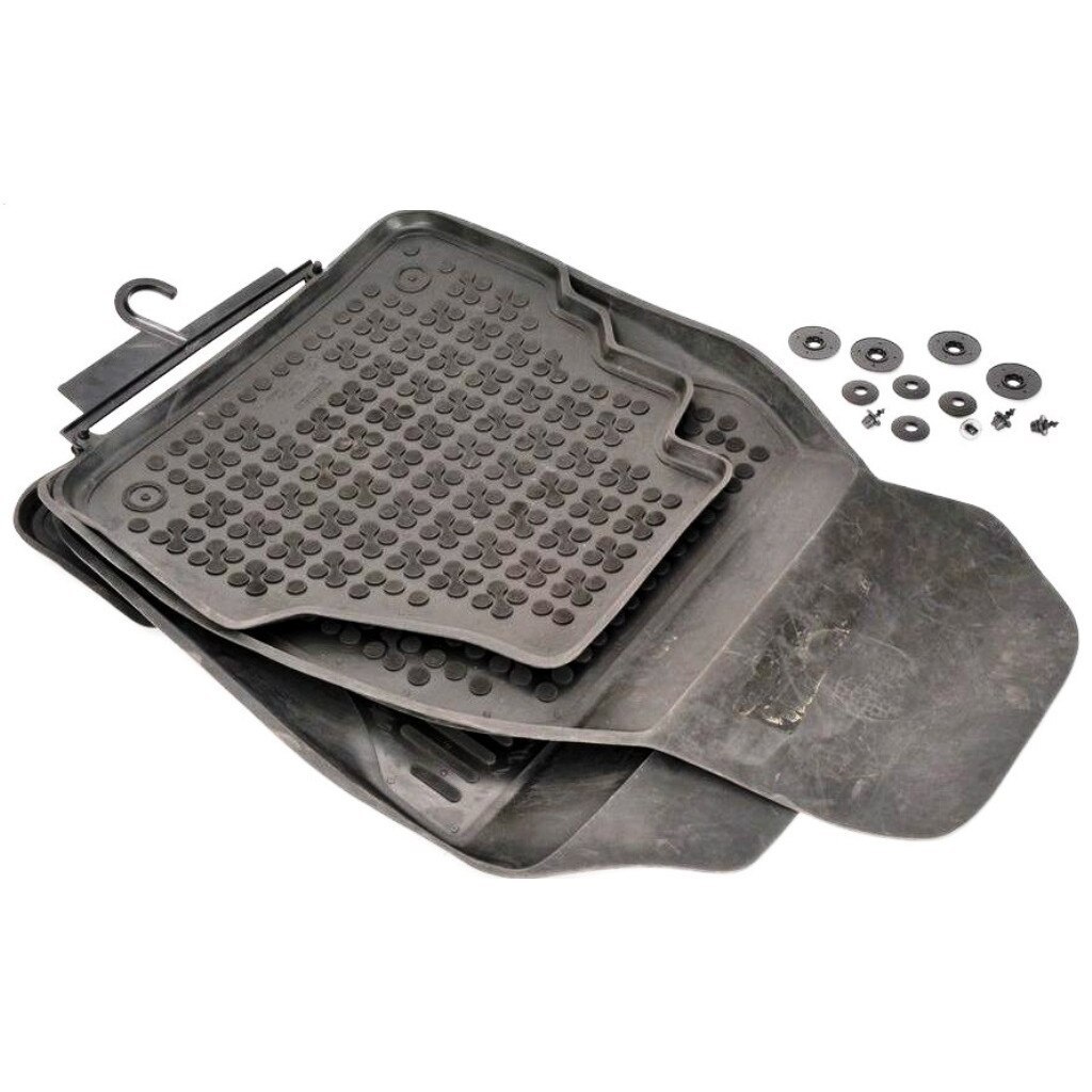 Covorase auto cauciuc REZAW PLAST pentru Audi A6 4B C5/ A6 Avant 4B C5 (1997-2005), 4 bucati, Negru